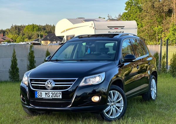 Volkswagen Tiguan cena 39900 przebieg: 219000, rok produkcji 2009 z Mrągowo małe 742